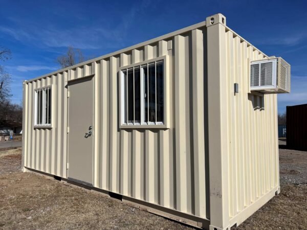 20FT Office Container – Mobile Site Office with Insulation, Windows, Electrical & Secure Doors