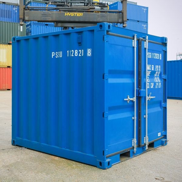 8FT Compact Shipping Container – Secure Small Storage Solution