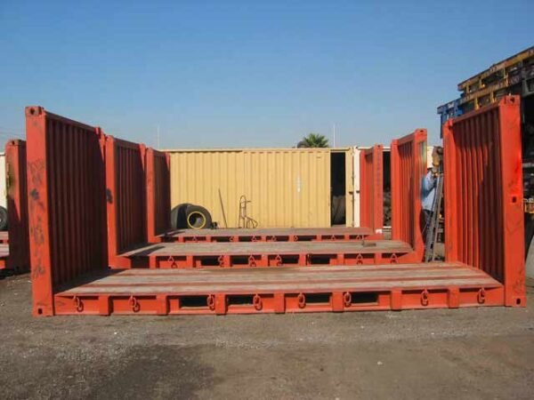 20ft / 40ft Flat Rack Shipping Container – Heavy & Oversized Cargo Solution